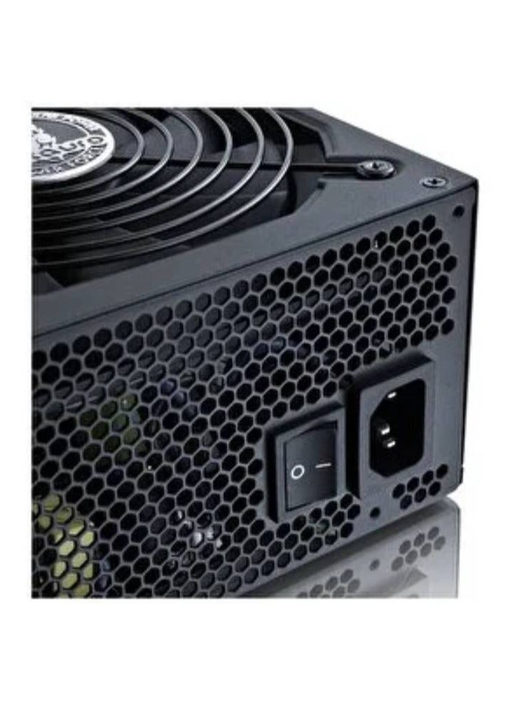 زيجماتيك M-Power 700 واط (ATX700، 700 واط، مدخل تيار متردد 230 فولت، مزدوج للأمام، مروحة سوداء 12 سم، صندوق بني، سلك طاقة SASO) EN41402 - Image 2