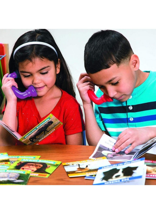 4E's Novelty 16 Reading Phones [16 Pack] Auditory Feedback Whisper Phone Classroom Manipulative, Speech Therapy Toy Tool Accelerates Reading Fluency & Pronunciation, Phonic Materials  - Image 2