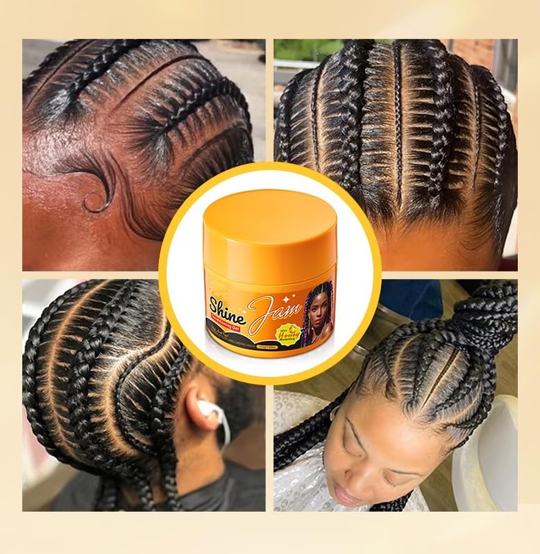 Bulk storage easy optimized build Hold Braiding Gel for Twists, Locs, Cornrows, Anti-Frizz Moisturizer Styling Gel with Honey, Frizz-Taming Hair Primer, Strengthens Hair and Reduces Flyaways, High Shine, No Flake, Easy Edge Control Upgraded quality - Image 3