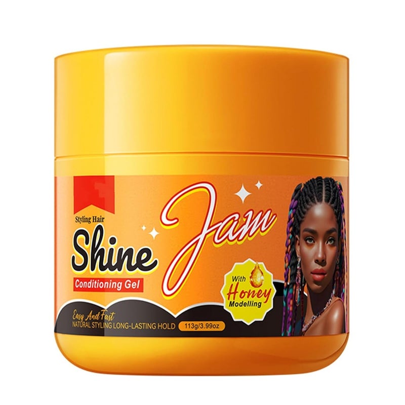 Bulk storage easy optimized build Hold Braiding Gel for Twists, Locs, Cornrows, Anti-Frizz Moisturizer Styling Gel with Honey, Frizz-Taming Hair Primer, Strengthens Hair and Reduces Flyaways, High Shine, No Flake, Easy Edge Control Upgraded quality - Image 1