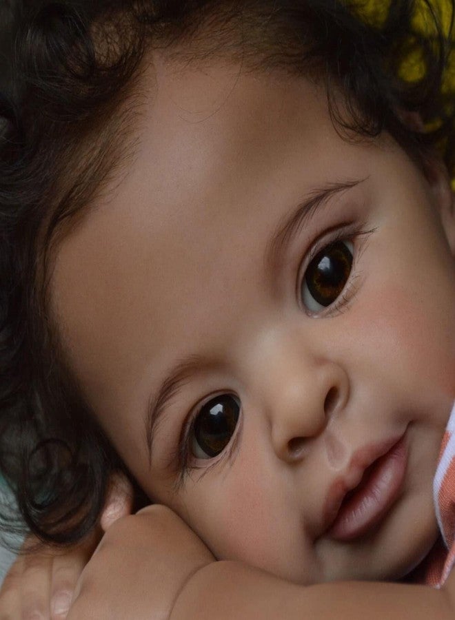 MAIHAO Reborn Baby Dolls Black Girls Realistic African American Babies Lifelike Handmade Soft Body Dolls Children Birthday Gift Set 22 inch - Image 4