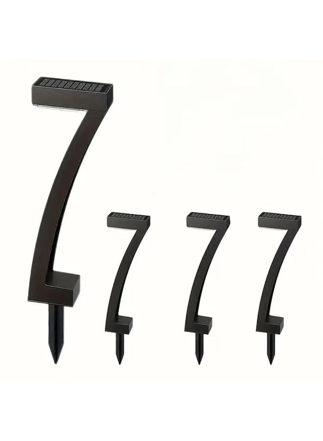 مصباح أرضي بالطاقة الشمسية LED بألوان دافئة 4PC لإضاءة الممرات والحدائق والعشب في الهواء الطلق - Image 1