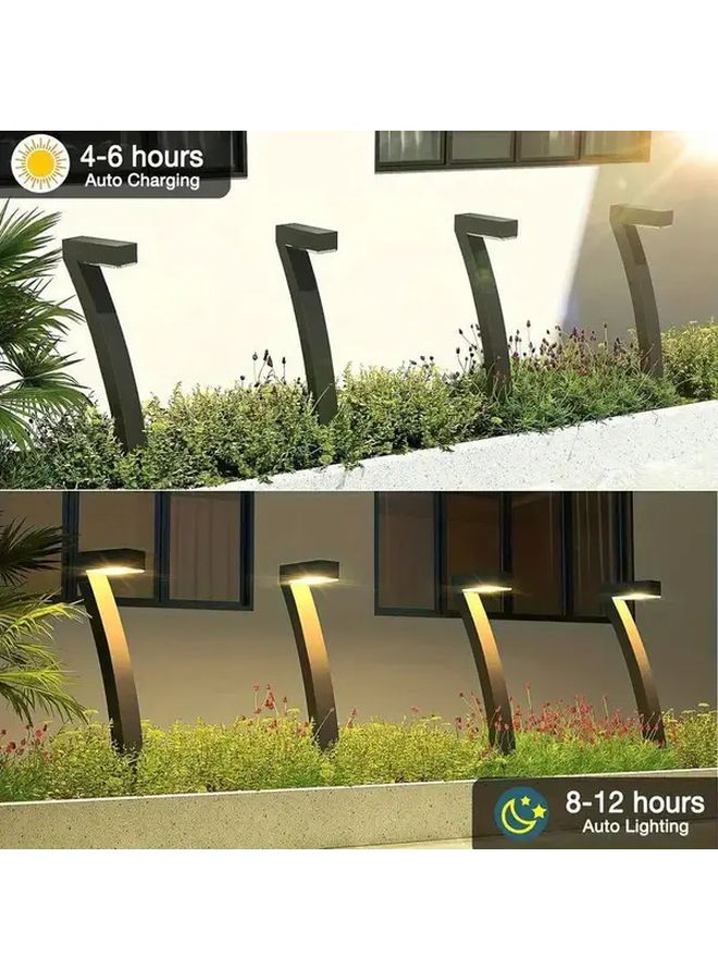 مصباح أرضي بالطاقة الشمسية LED بألوان دافئة 4PC لإضاءة الممرات والحدائق والعشب في الهواء الطلق - Image 3