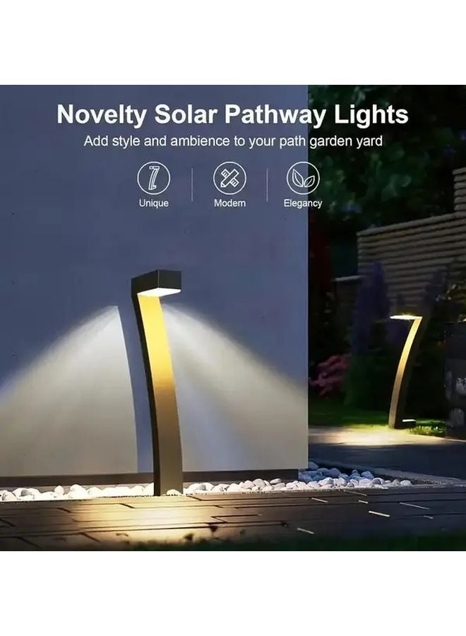 مصباح أرضي بالطاقة الشمسية LED بألوان دافئة 4PC لإضاءة الممرات والحدائق والعشب في الهواء الطلق - Image 5