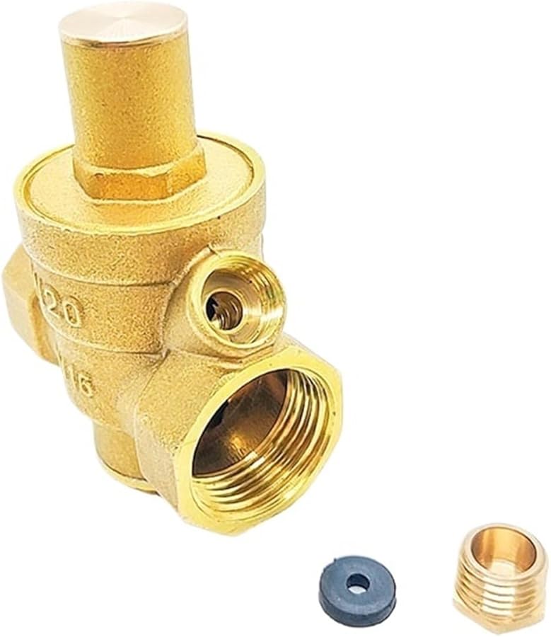 3 4 Inch Adjustable Water Pressure Reducing Valve With Gauge Female Thread Brass Regulator - Image 4