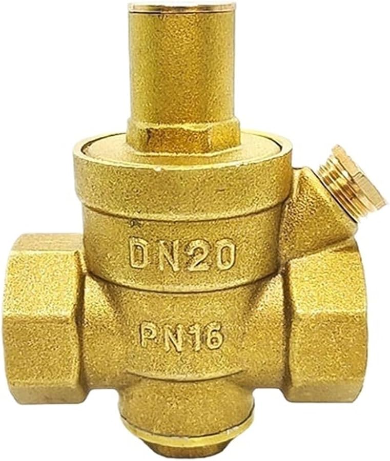 3 4 Inch Adjustable Water Pressure Reducing Valve With Gauge Female Thread Brass Regulator - Image 5