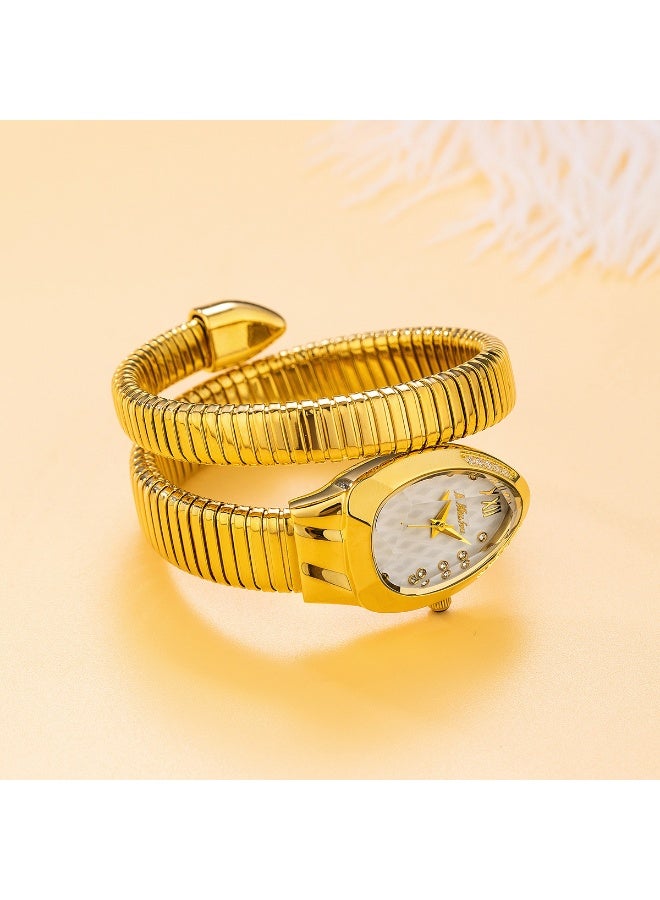MISS FOX Fashion Snake-Shaped Women’s Watch, Luxury Diamond Wrap Design, High-Quality Waterproof Quartz Wristwatch - Image 3