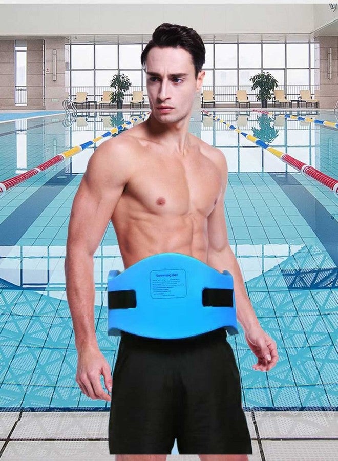 OUPDUGOU EVA Swimming Floatation Exercise Belt, Adjustable Swim Training Equipment Belt Outdoor Swim Training Tools for Adult and Kids (Size M - Blue - 1PC) - Image 4