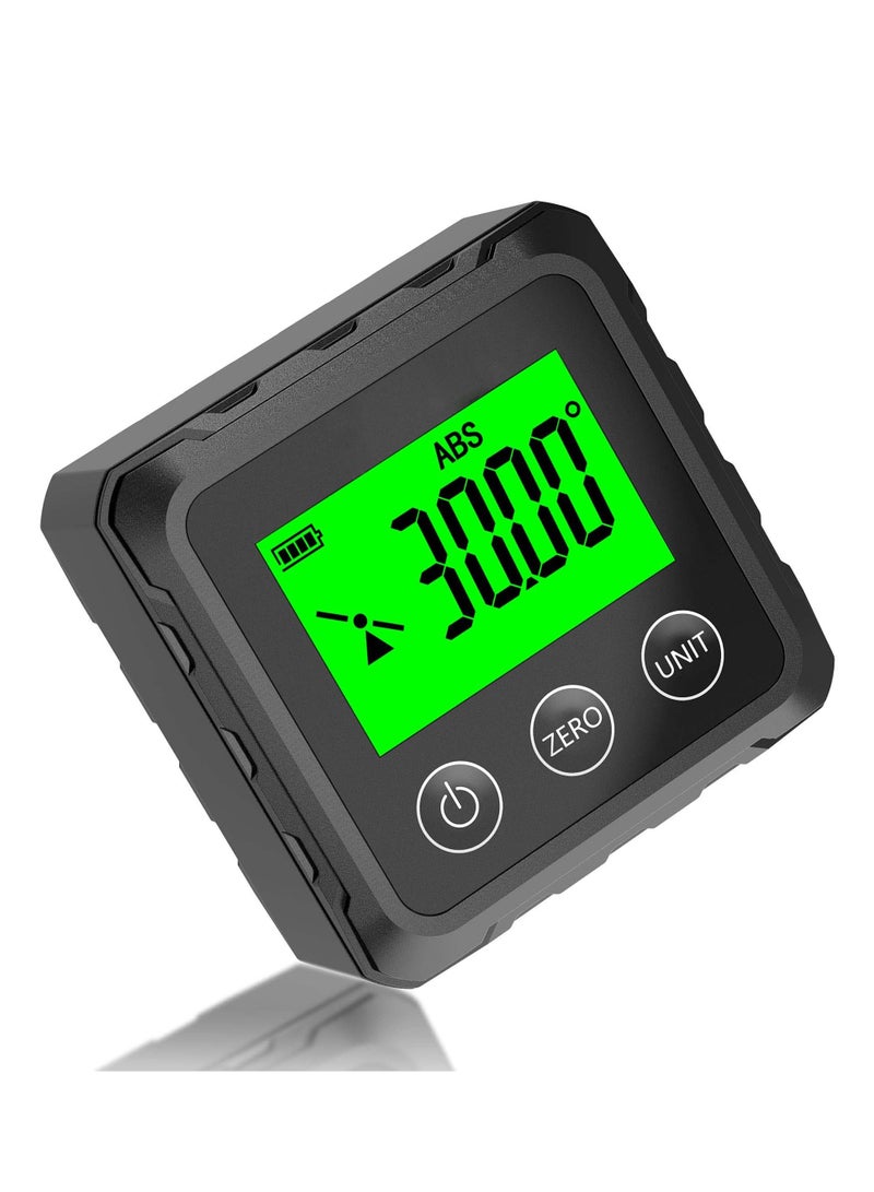 Magnetic Digital Angle Finder, Compact LED Digital Angle Gauge & Level Tool, Measures 4 of 90 Degree Ranges, Essential Woodworking, Electrical, Plumbing & Carpenter Tools - Image 1