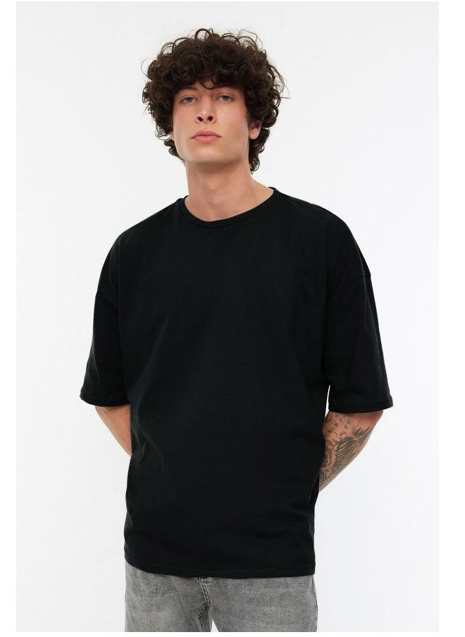 Black Oversize/Wide-Fit Basic 100% Cotton T-Shirt TMNSS22TS0318 - pzsku/ZE81595B119C4FA5737BFZ/45/_/1730939792/bd4bce9b-8a53-4101-bf4e-22566eb90d0c