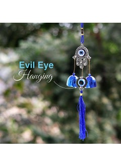 Tukku Collection TUKKU COLLECTION Feng Shui Evil Eye Wind Chime Protection from Negative Energy Home Balcony Garden Hanging Dcor with Soothing Sound 7L x 7W x 30H CM  - Image 2