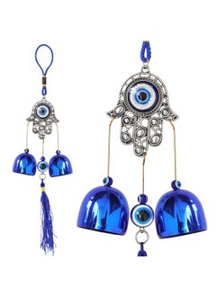 Tukku Collection TUKKU COLLECTION Feng Shui Evil Eye Wind Chime Protection from Negative Energy Home Balcony Garden Hanging Dcor with Soothing Sound 7L x 7W x 30H CM  - Image 3