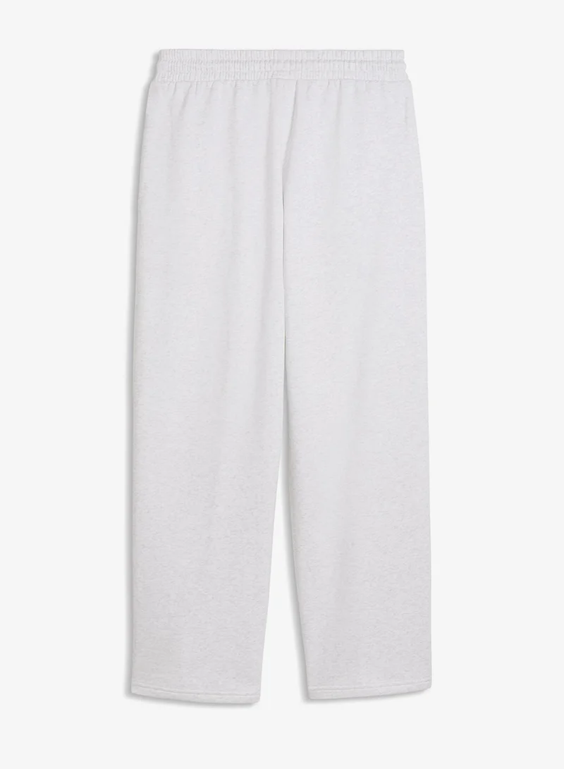 Puma White Glow Heather Classics Comfort Sweatpants for Women | Best Price UAE