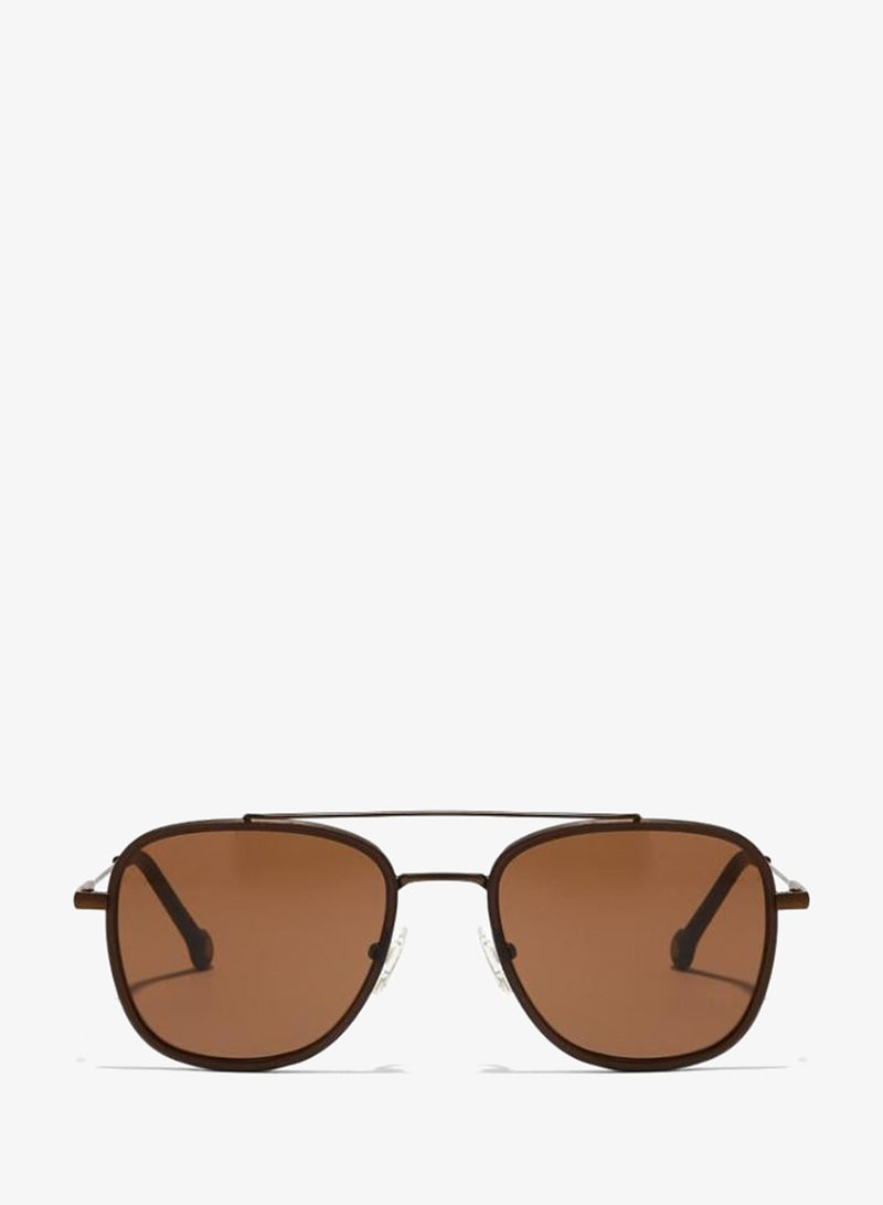 30Sundays SQUARED AWAY Men Brown Sunglasses - Frame Material: Metal - Lens Color: Brown- Frame Color: Brown - Full Rim - Image 1