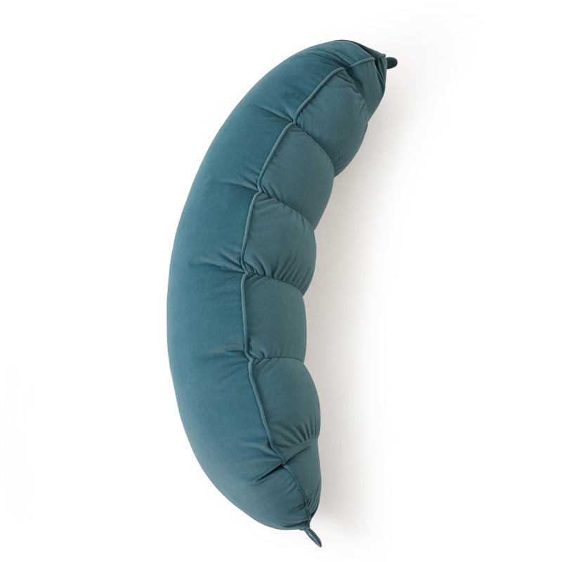 Ailuteie Peallow(Pat. Pend) â€“ Long Round Body Pillow for Adults, Bolster Pillow for Sleeping, Soft and Supportive Pillow for Sleeping & Lumbar Support (Slate Blue, 29.5") - Image 1