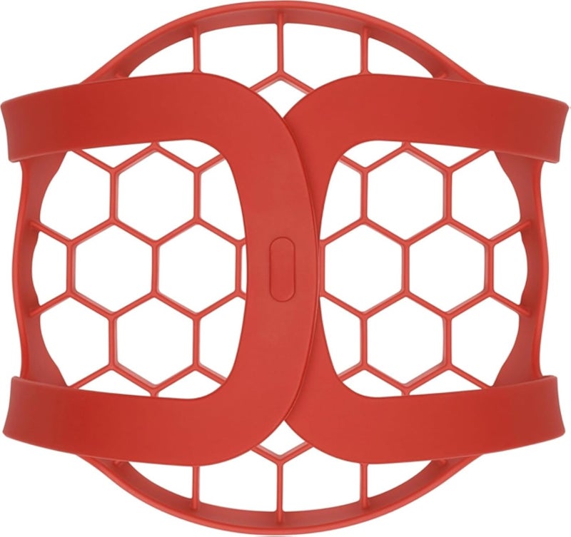 حامل مطبخ سيليكون ممتاز مقاوم للحرارة - قاعدة متعددة الاستخدامات للأواني الساخنة، والطهي بالبخار، وسلق البيض، ودعم الموقد الكهربائي - حصيرة حرارية مرنة مانعة للانزلاق