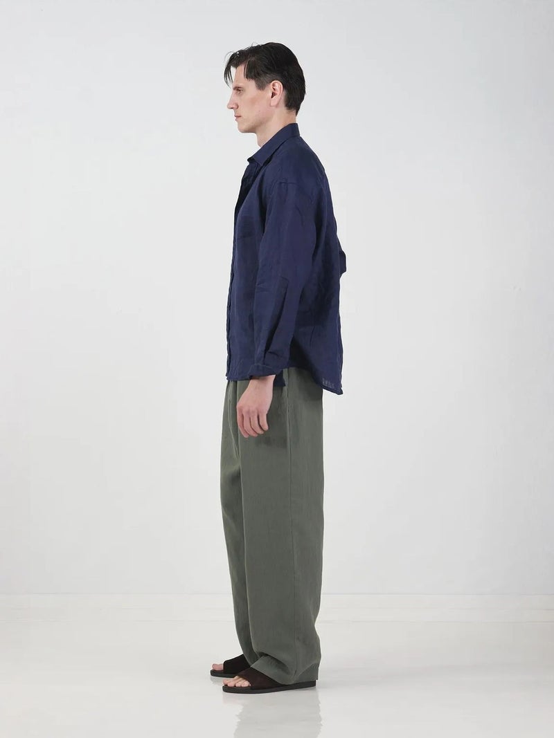 GIESTO Oversized Button-Up Shirt with Shirt Collar - Image 2