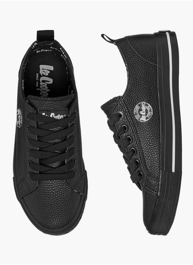 Lee Cooper Women's Logo Detail Sneakers with Lace-Up Closure