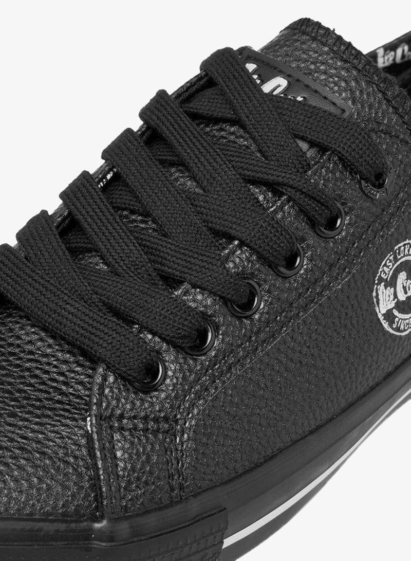 Lee Cooper Women's Logo Detail Sneakers with Lace-Up Closure - Image 4