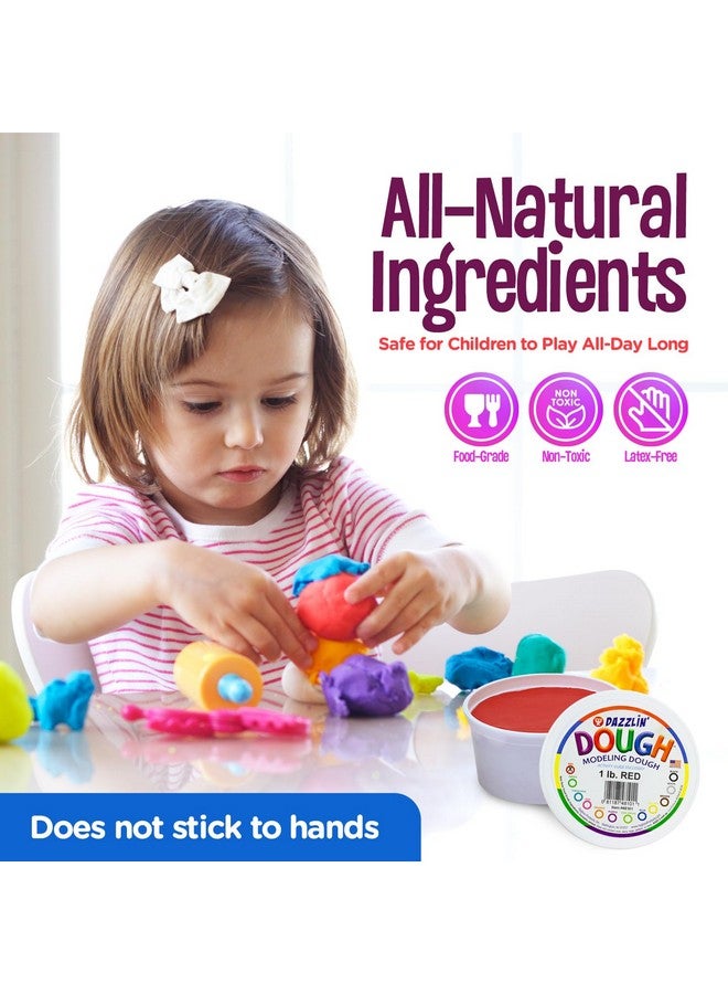 Hygloss Play Modeling Dough - 6lb. Dough Unscented - Safe & Non-Toxic for Kids Arts & Crafts - Party Favors - Classroom Supplies, 6 Assorted Colors - Image 4