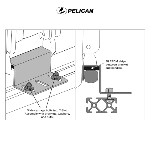 Pelican Vault Case Roof Rack Mount Compatible with Pelican Vault Cases v700 v730 and v800 Black - Image 3