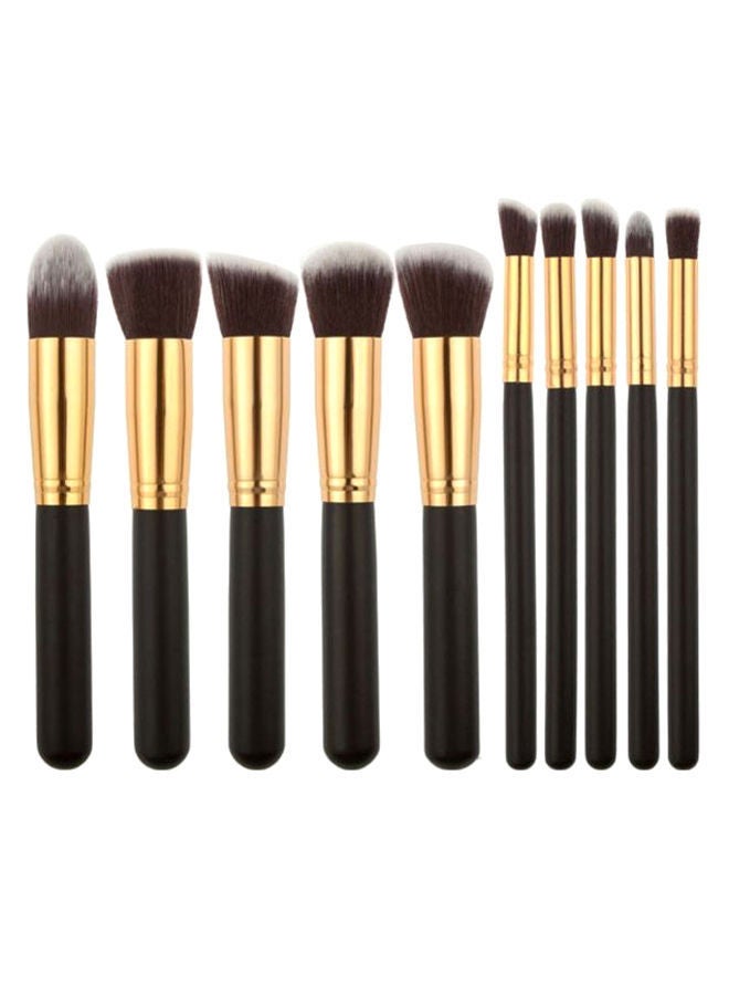 NIBEMINENT 10-Piece Makeup Brush Set Multicolour - Image 1