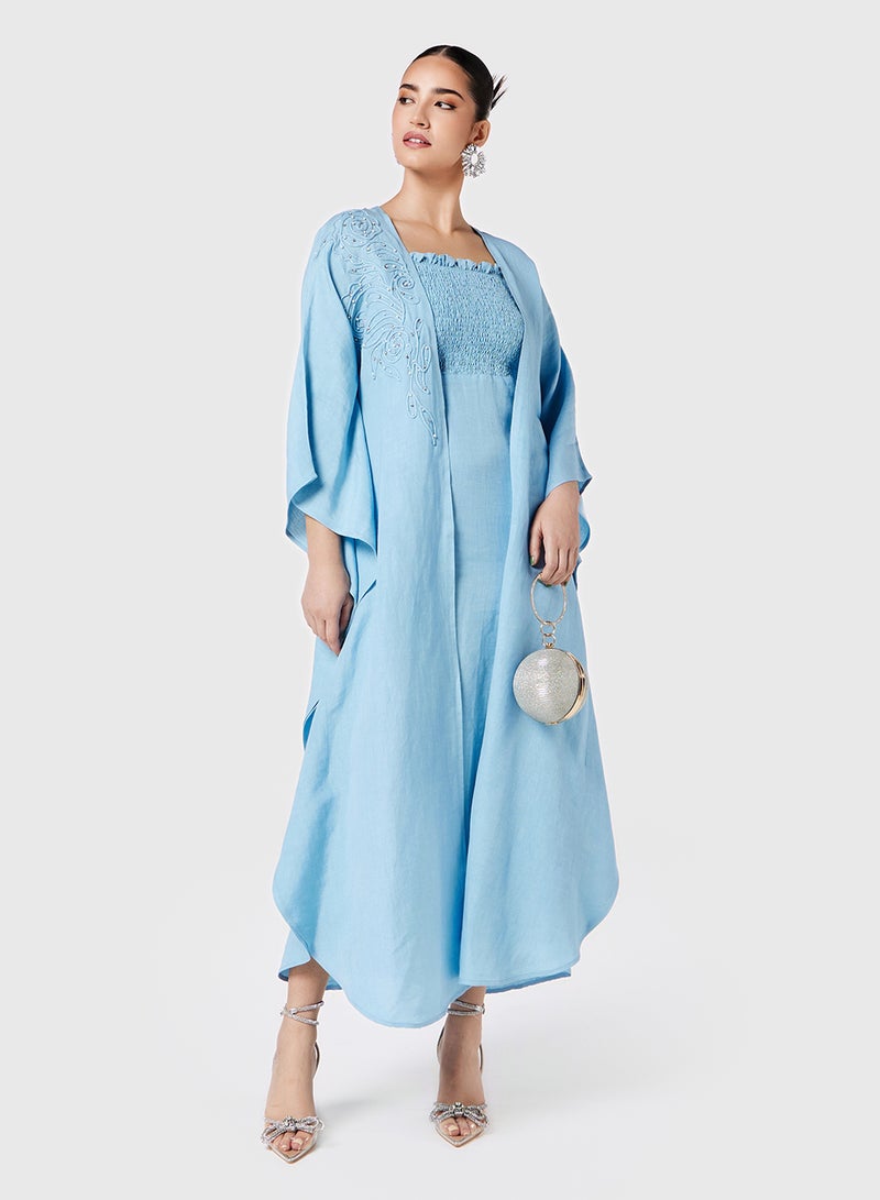 Threadz by Ajooni Embroidered Smocked Dress - Image 1