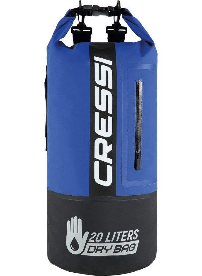 Cressi Premium Dry Bag, Black;Blue, 20 Lt - Image 1