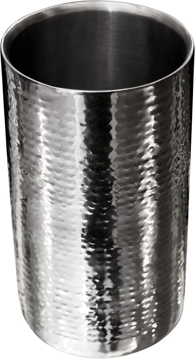 Premier Housewares Wine Cooler - Hammered Stainless Steel, H20 x W12 x D12cm, Red - Image 5