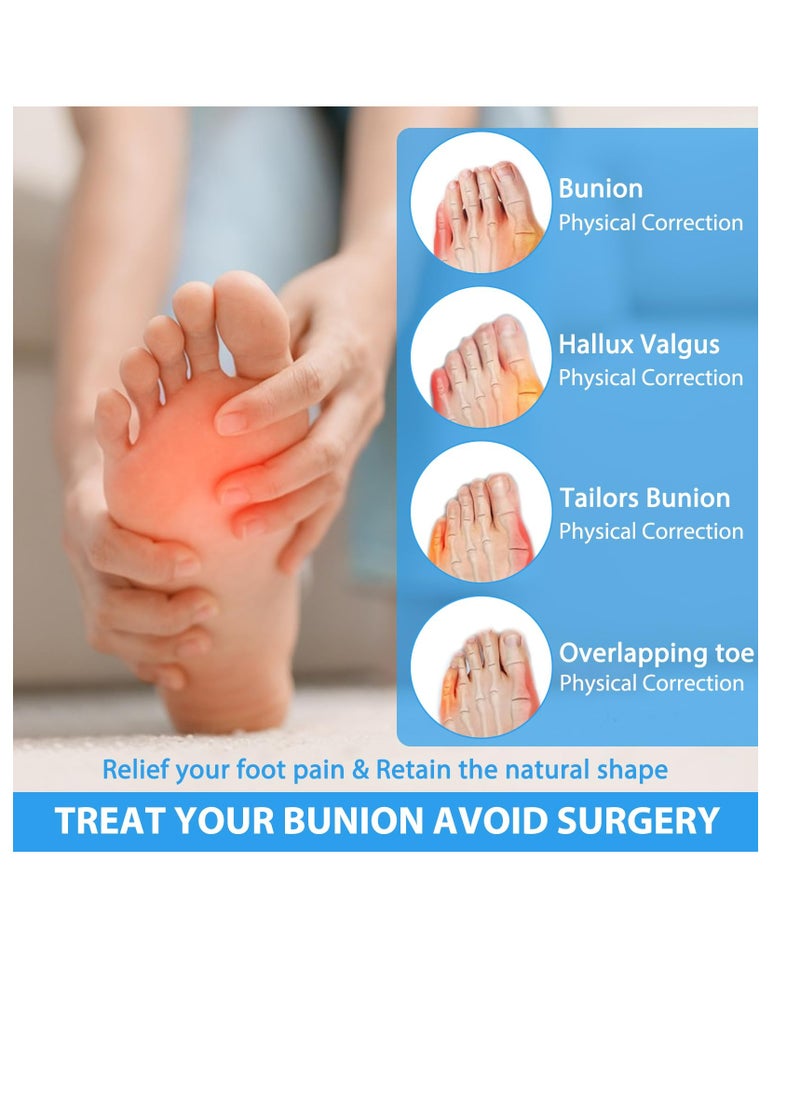 Excefore Bunion Corrector for Women and Men, 1 Pair Soft Slip Proofing Bunion Socks that Fit In Shoes, Big Toe Corrector, Silicone Toe Separators, Toe Spacers for Big Toe Pain Relief, Beige  - Image 4