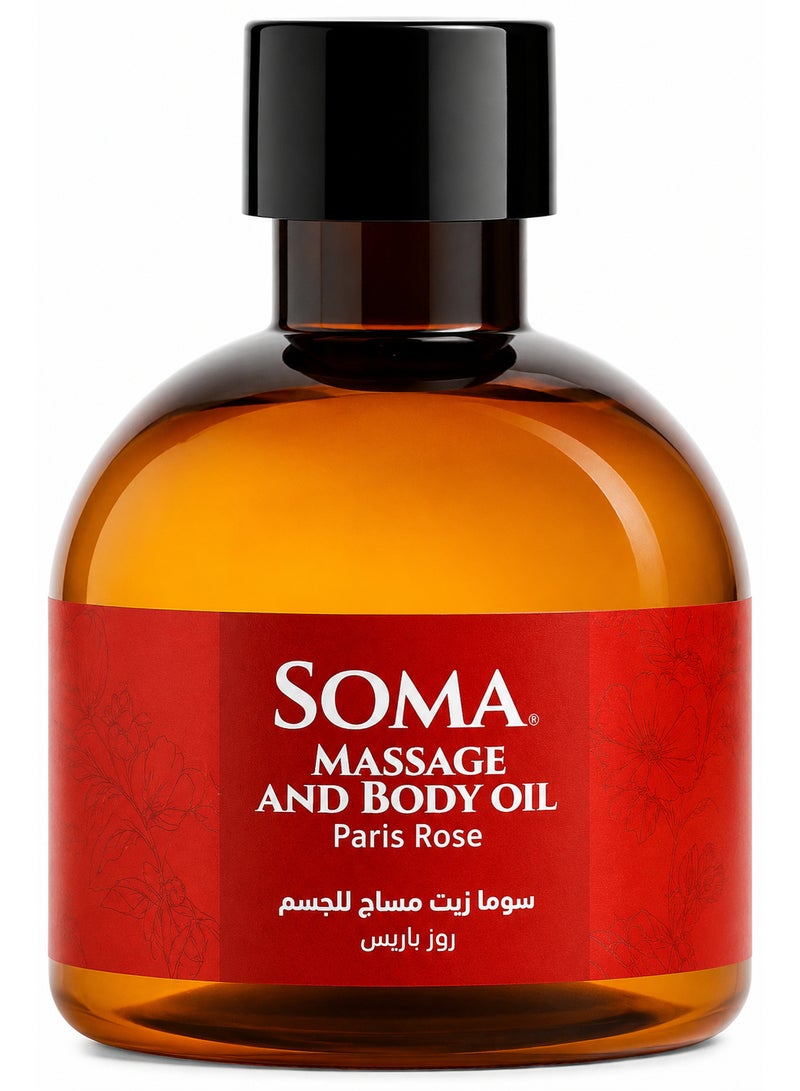 Soma Pack Of 2 Soma Massage And Body Oil 170ml Rose Paris - Image 2