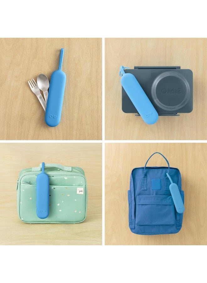 OMIE Omie OmieBox Travel Utensil Set | Fork and Spoon with Case for Easy Travel | Stainless Steel Fork and Spoon  - Image 5