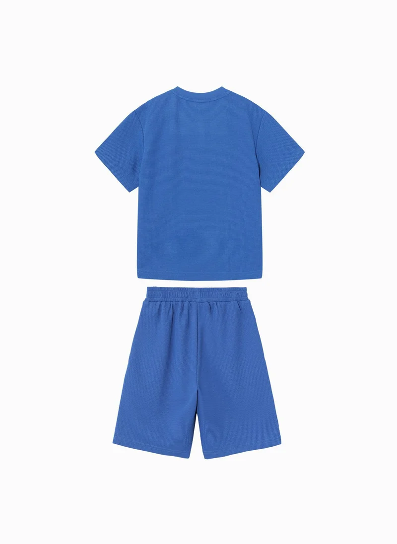 بالابالا Kids Boy Knit short sleeve suit