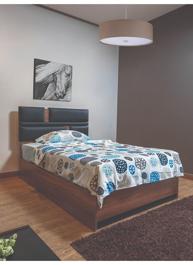 سمارت فرنتشر - غرفة مكونة من سرير 120سم + 1 كومود + تسريحة بمرايا  + دولاب - Image 1