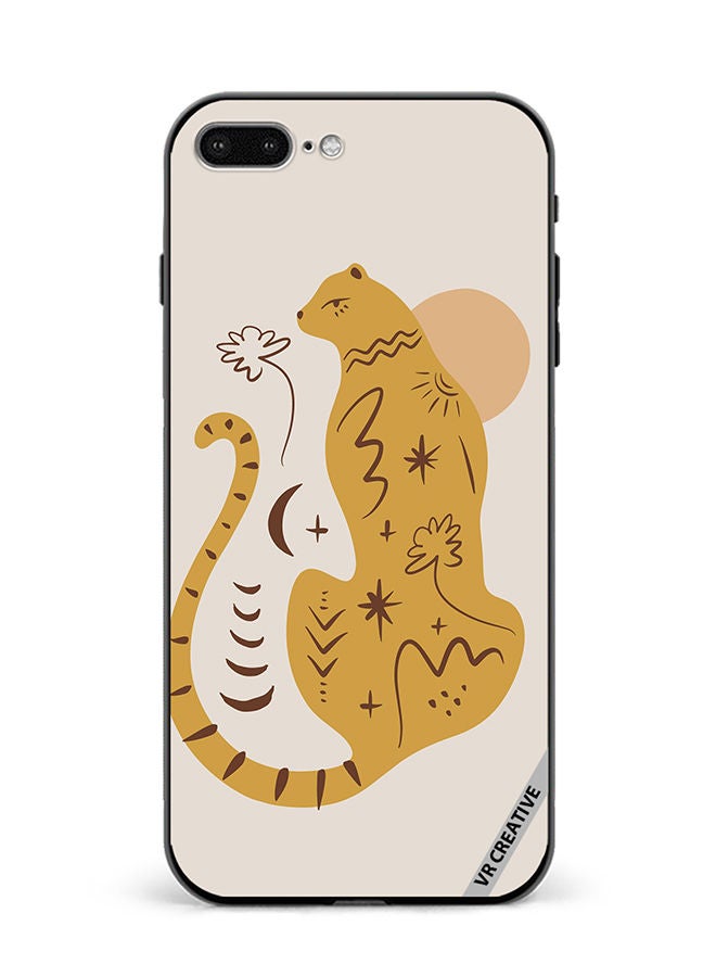 VR CREATIVE Protective Case Cover For Apple iPhone 7 Plus/8 Plus Boho Cute Leopard Animal Design Multicolour - Image 1