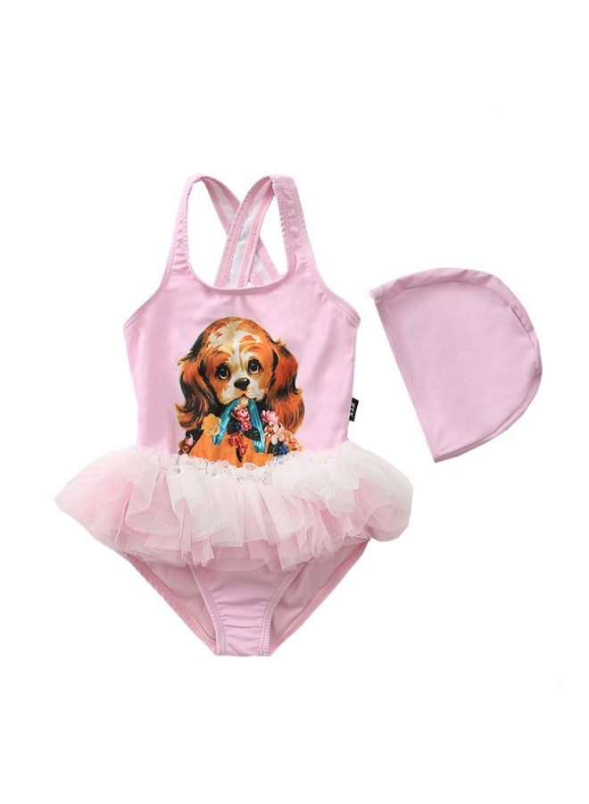 Children's Swimsuit For Girls, One-piece Baby Swimsuit, Ballet Skirt Swimsuit, Toddler Gauze Skirt Style
