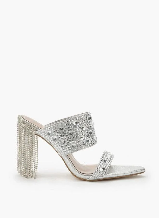 سيليست صنادل نسائية بكعب خنجر مزخرف