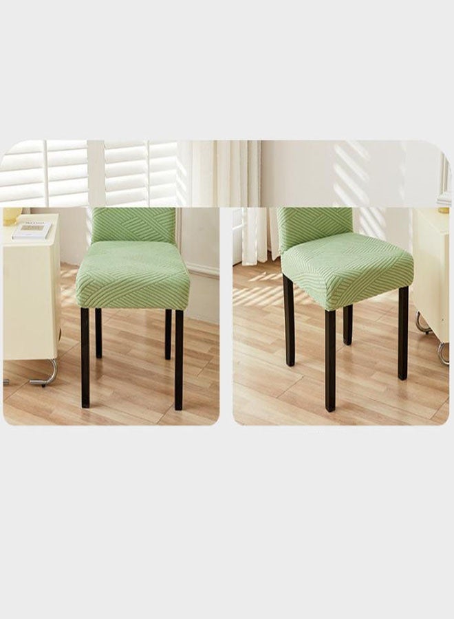 4pcs Dining Chair Stretch Chair Covers for Dining Room Chair, Removable Kitchen Chair Covers, Chair Protector Covers, Green - Image 4