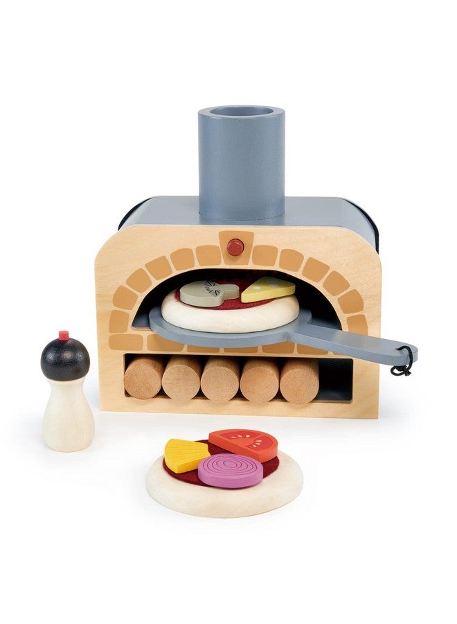 Tender Leaf Toys Make Me A Pizza Pizza Toy Oven 18 Piece Wooden Play Food Set Develops Social Creative And Imaginative Skills Genderneutral For Boys And Girls Age 3+ - Image 3