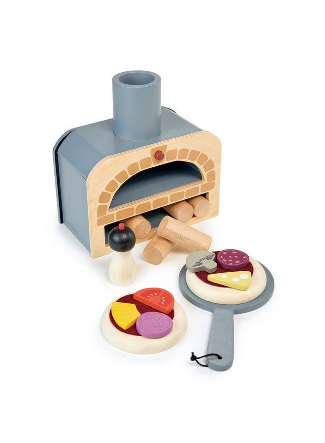 Tender Leaf Toys Make Me A Pizza Pizza Toy Oven 18 Piece Wooden Play Food Set Develops Social Creative And Imaginative Skills Genderneutral For Boys And Girls Age 3+ - Image 4