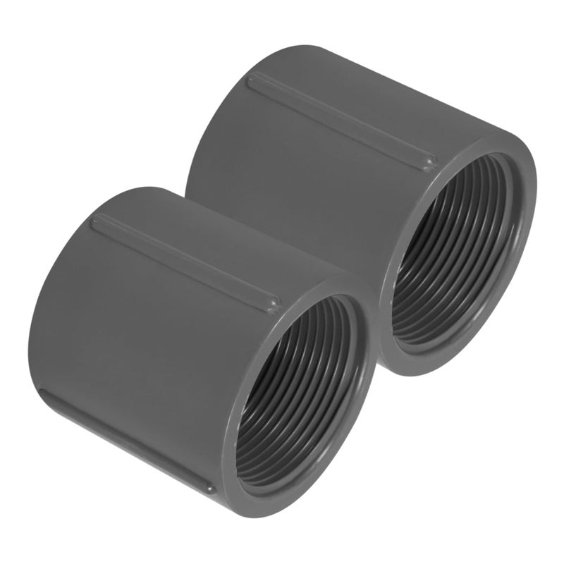 2 قطعة من وصلات PVC، موصل مخفض للأنابيب، محول ملولب لمشاريع السباكة DIY - Image 2