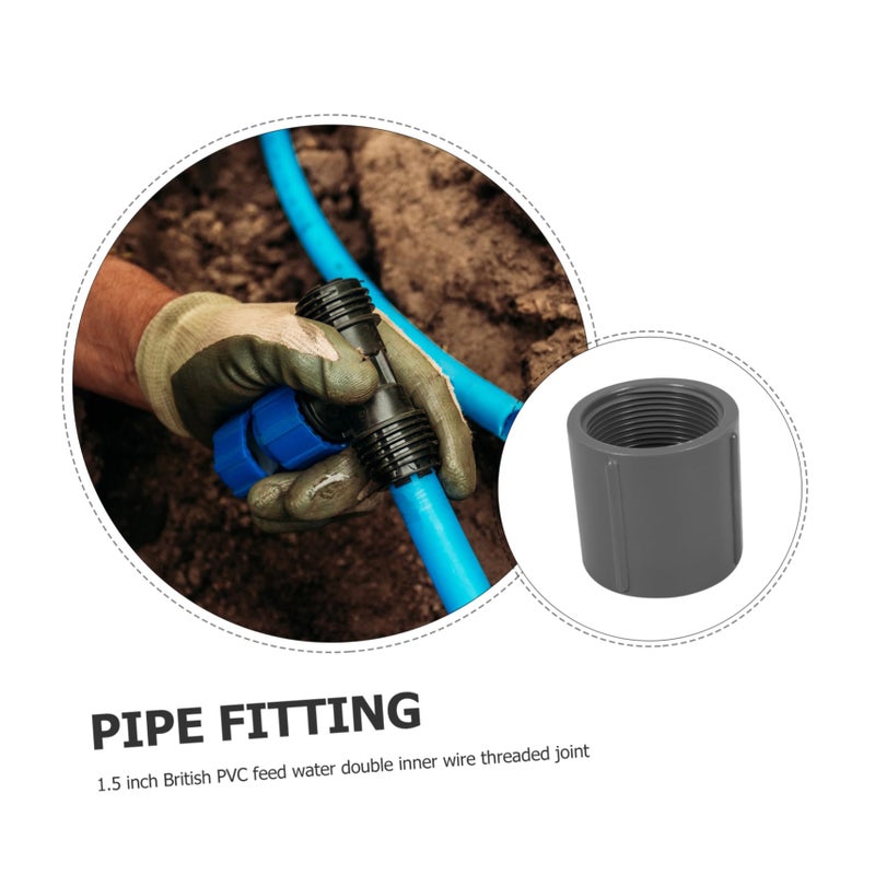 2 قطعة من وصلات PVC، موصل مخفض للأنابيب، محول ملولب لمشاريع السباكة DIY - Image 4