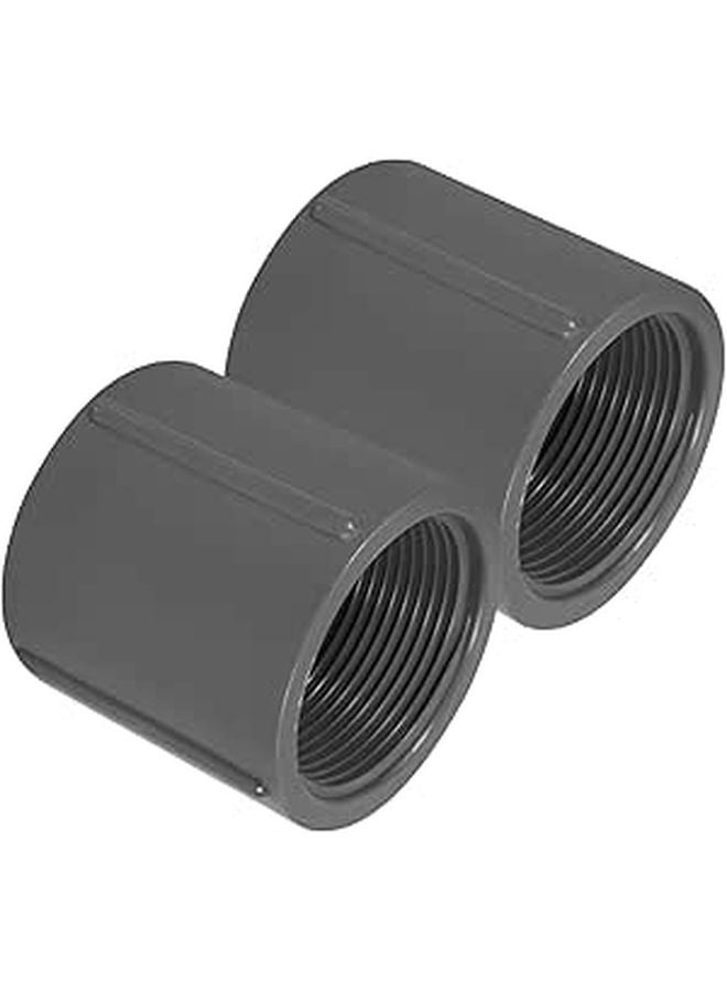 2 قطعة من وصلات PVC، موصل مخفض للأنابيب، محول ملولب لمشاريع السباكة DIY - Image 1