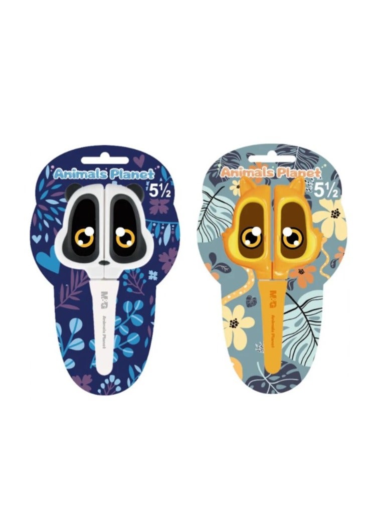 M&G Chenguang Cute Paper Cutting Scissors Animals 135mm - No:ASS913N8 - Image 1