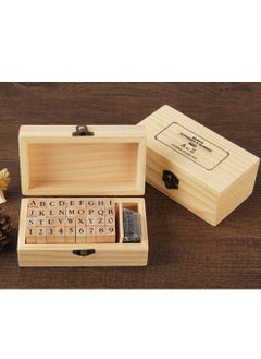 SYOSI Wooden Typeface 24 Letters + 9 Digital Seals with a Wooden Box Gift for Cards Envelopes, Invitations, w i n e Packages, Sealing Wax Included  - Image 5