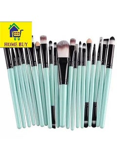 Home Buy Nylon Hair Bristle Makeup Brush Multicolor Set Of 20 Pieces  - Image 5