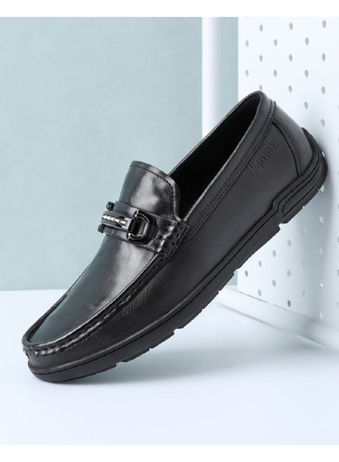 15MINS Top-grain Leather】new Men's Business Shoes - Lightweight, Versatile Slip-on Genuine Leather Office Commuter Dress Shoes For Men - Image 1