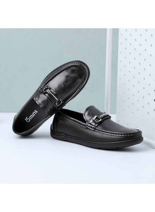 15MINS Top-grain Leather】new Men's Business Shoes - Lightweight, Versatile Slip-on Genuine Leather Office Commuter Dress Shoes For Men - Image 5