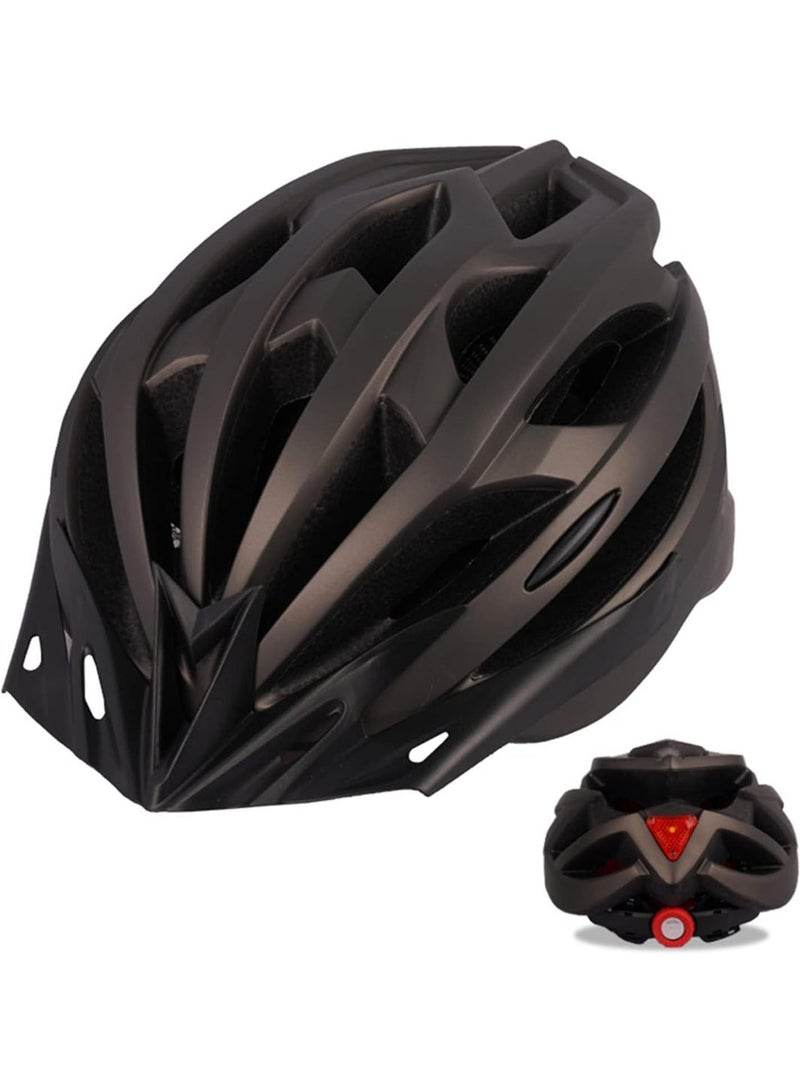 Adult Adjustable Cycling Helmet, Lightweight Safety Bike Helmet with Detachable Visor, Ventilated Protective Headgear for Mountain Road Riding - Image 1