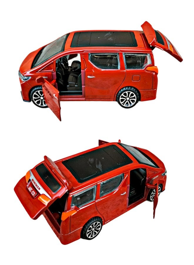 RUHANI Simulation Scale Die-Cast Pull Back Metal Car Open The Door Model Car for Kids (Multi Color) - Image 2